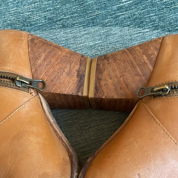 Fortress Of Inca Anthropologie Leather Western Ankle Booties - Picture 9 of 14